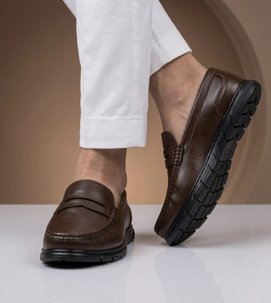 Premium Leather Loafer Chocolate